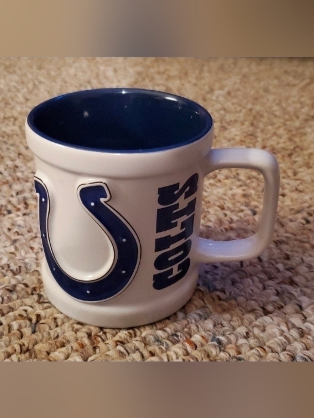 NFL Indianapolis Colts Football Blue And White Coffee Mug